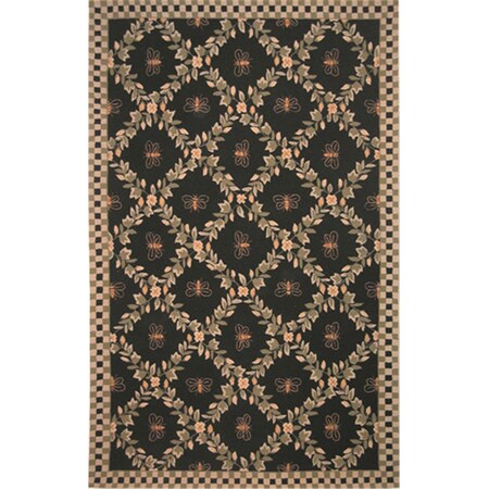 Safavieh 8 Ft. - 9 In. x 11 Ft. - 9 In. Large Rectangle- Country - Floral Chelsea Hand Hooked Rug HK55B-9